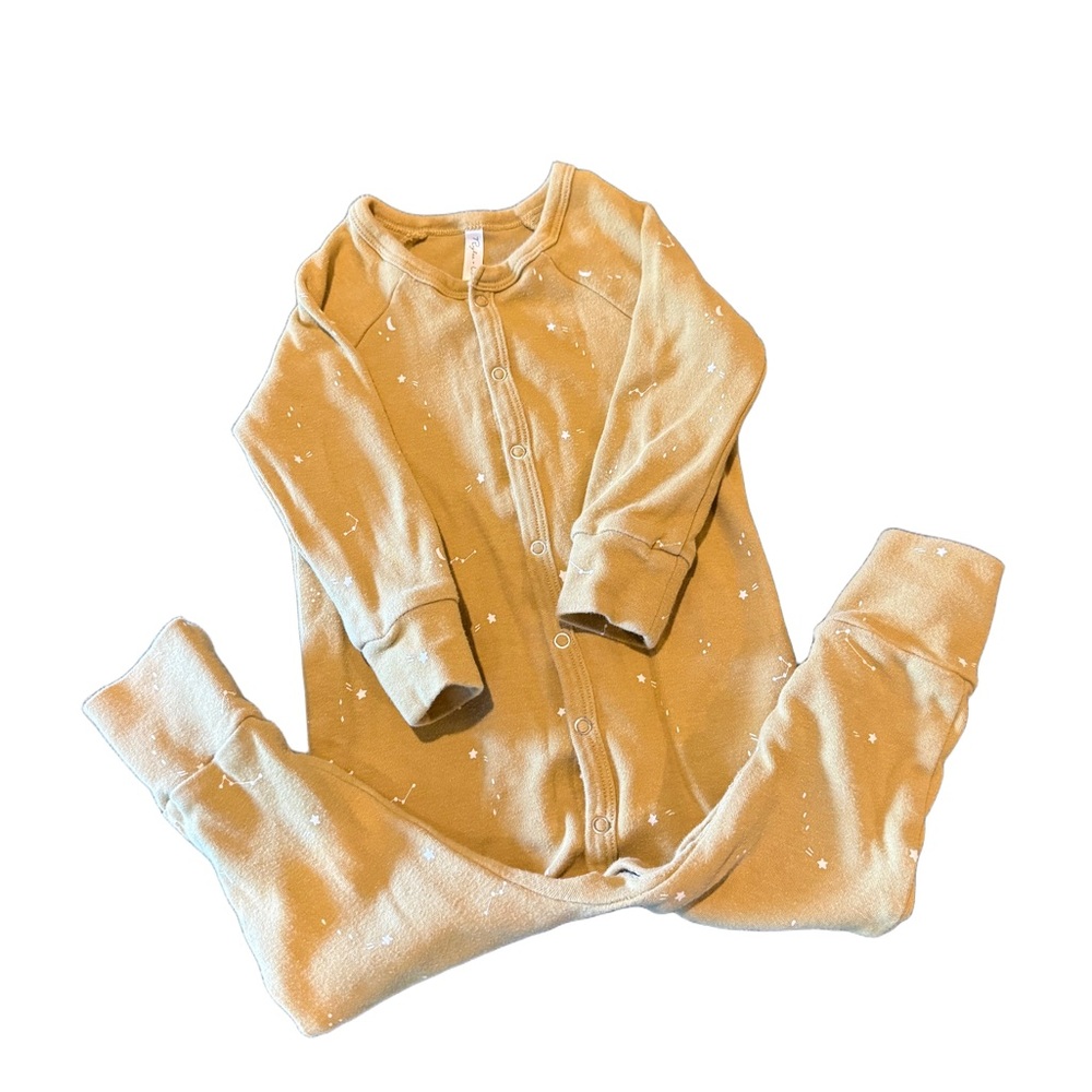 Rylee + Cru Tan baby One Piece Footie - Picture 3 of 4